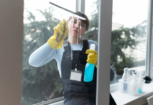 Nettoyage de vitres intérieures et extérieures à Vellèches